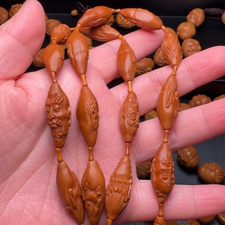 橄榄核手串/手链柳叶脖挂罗汉
