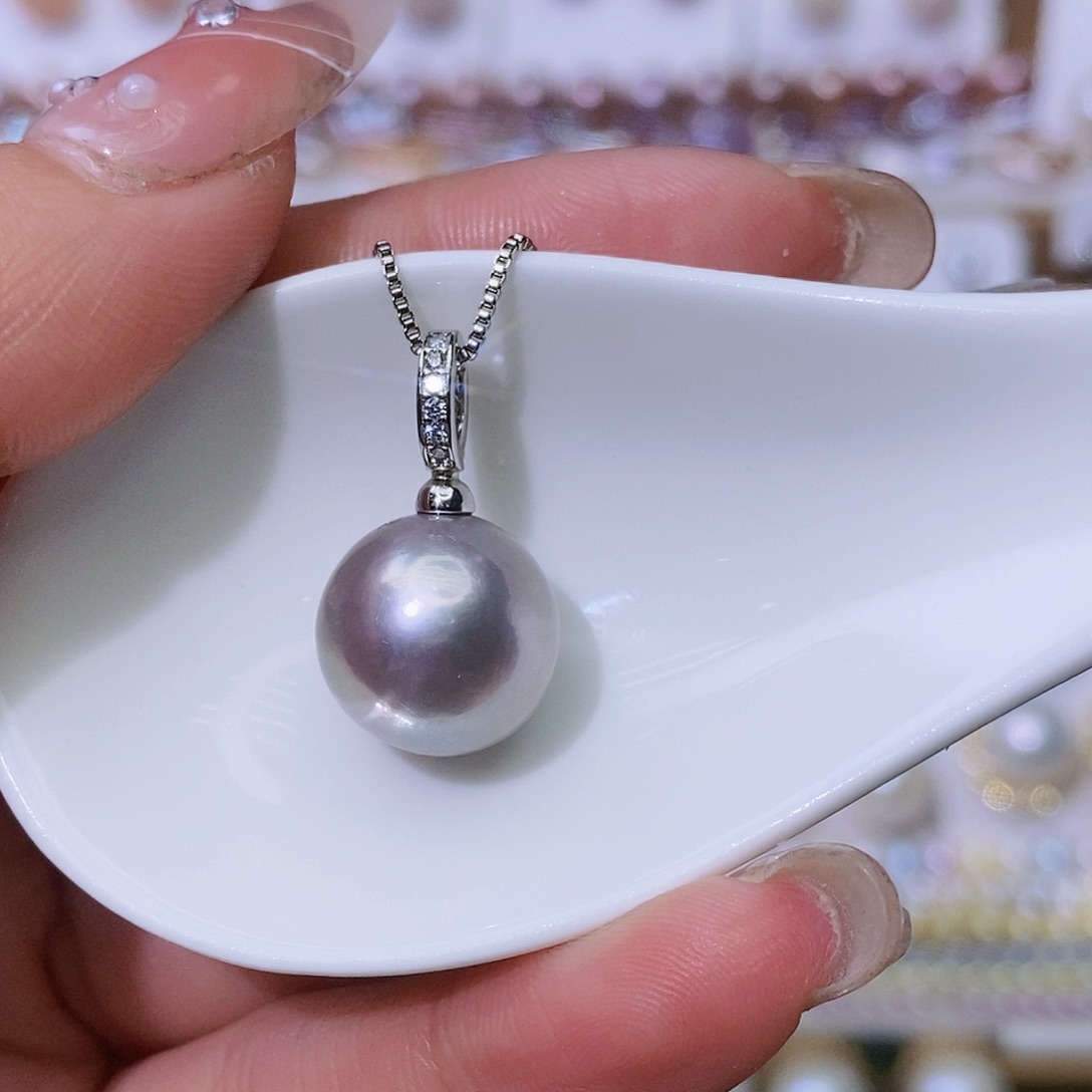 淡水珍珠颈饰银S925镶嵌