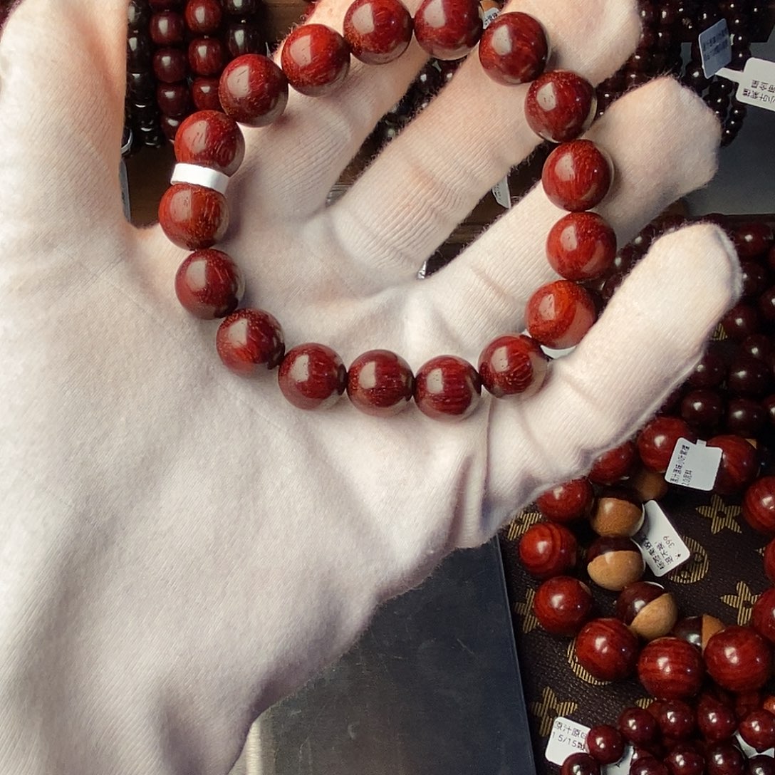 ****小叶紫檀手串/手链特价：原汁原味小叶紫檀1.2/17颗