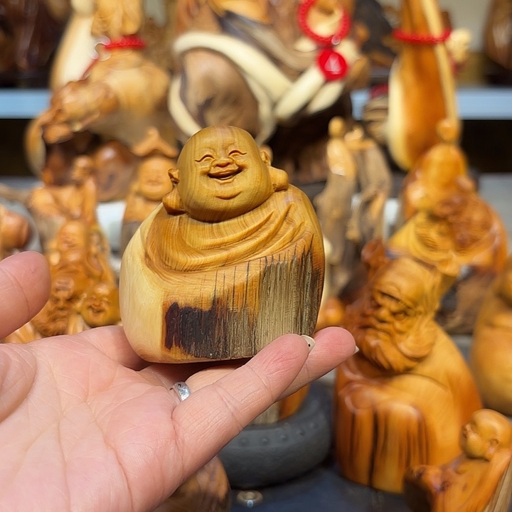 影***柏木太行崖柏弥勒佛