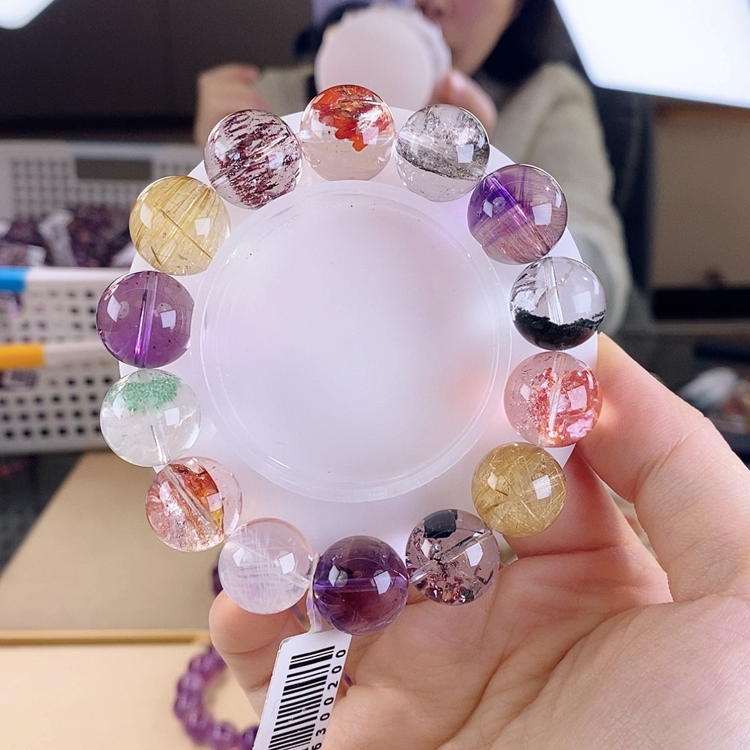 未镶嵌手链水晶多宝15mm