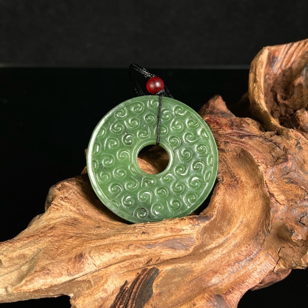G123178/民国和田璧玉挂件