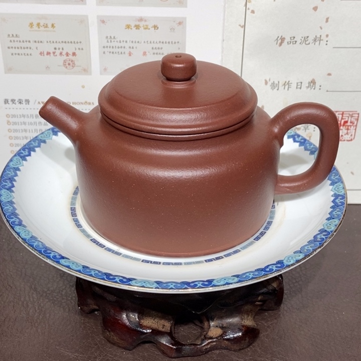 茶壶紫砂平台底槽清240容量