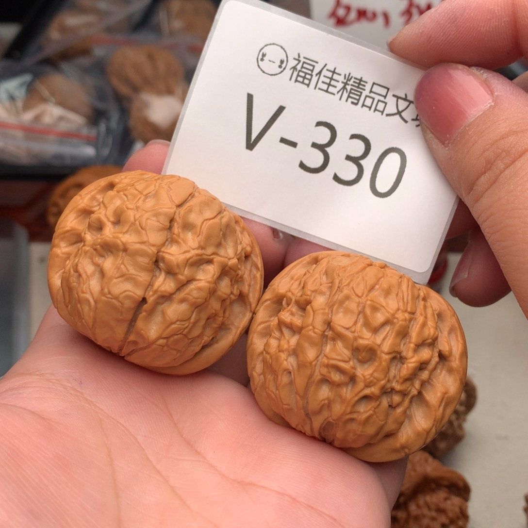 文玩核桃把件43甲骨纹………..