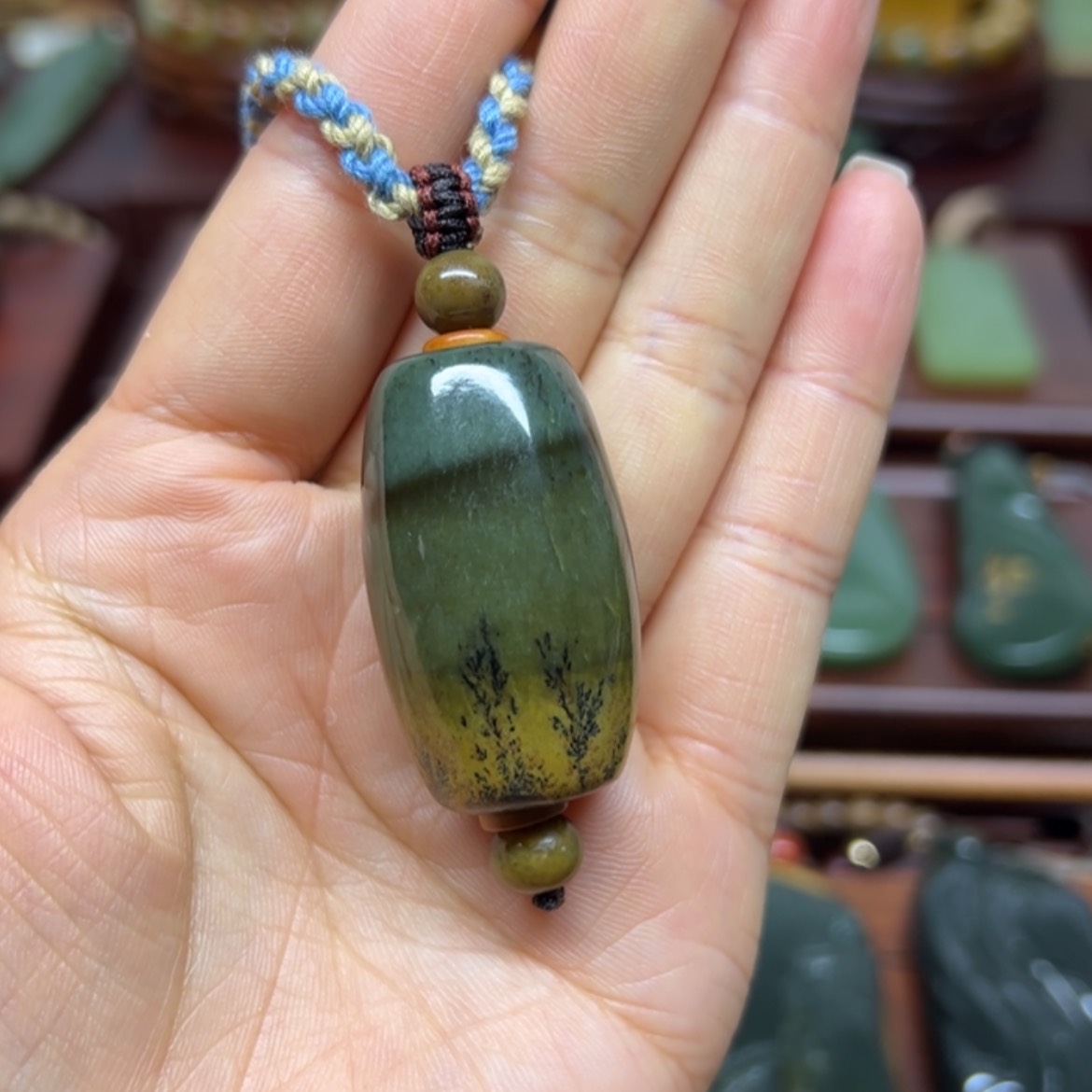 【闪购商品】岫岩河磨玉（透闪石质玉）未镶嵌挂件路路通