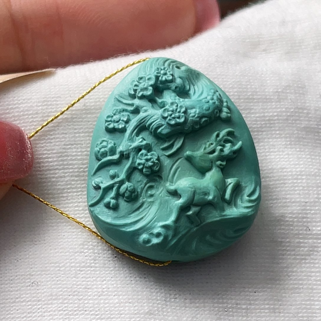 绿松石珠宝奇石未镶嵌