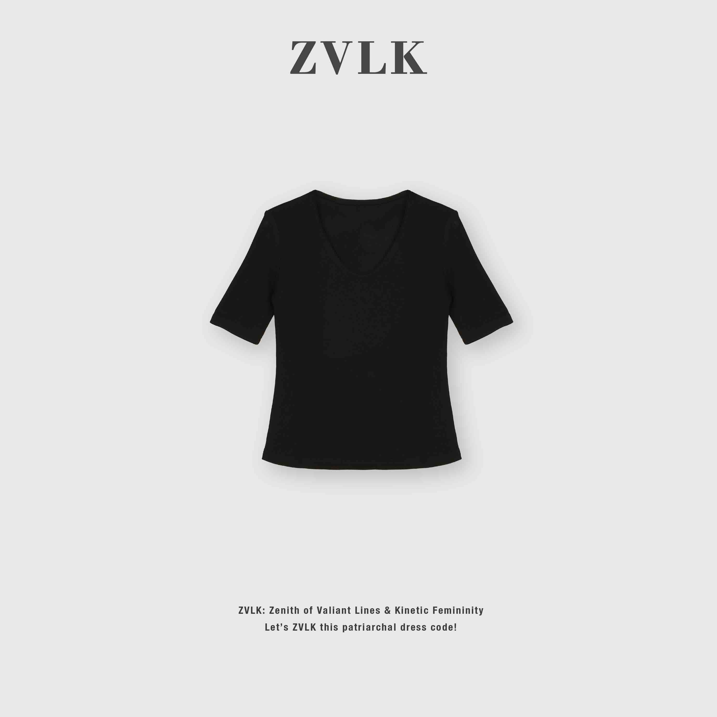 【深渊】休闲百搭醋酸黑色夏季T恤-XNN2025005