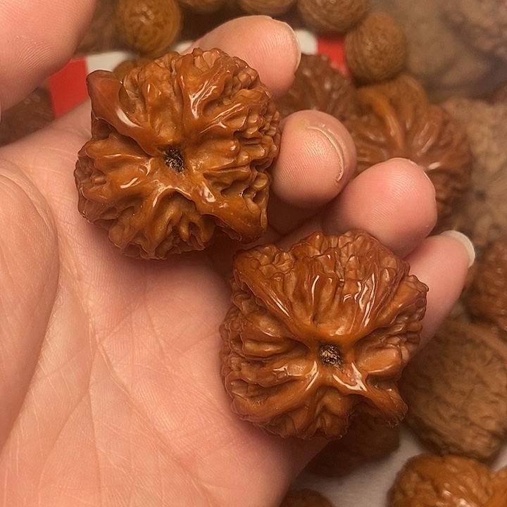 文玩核桃把件苹果40