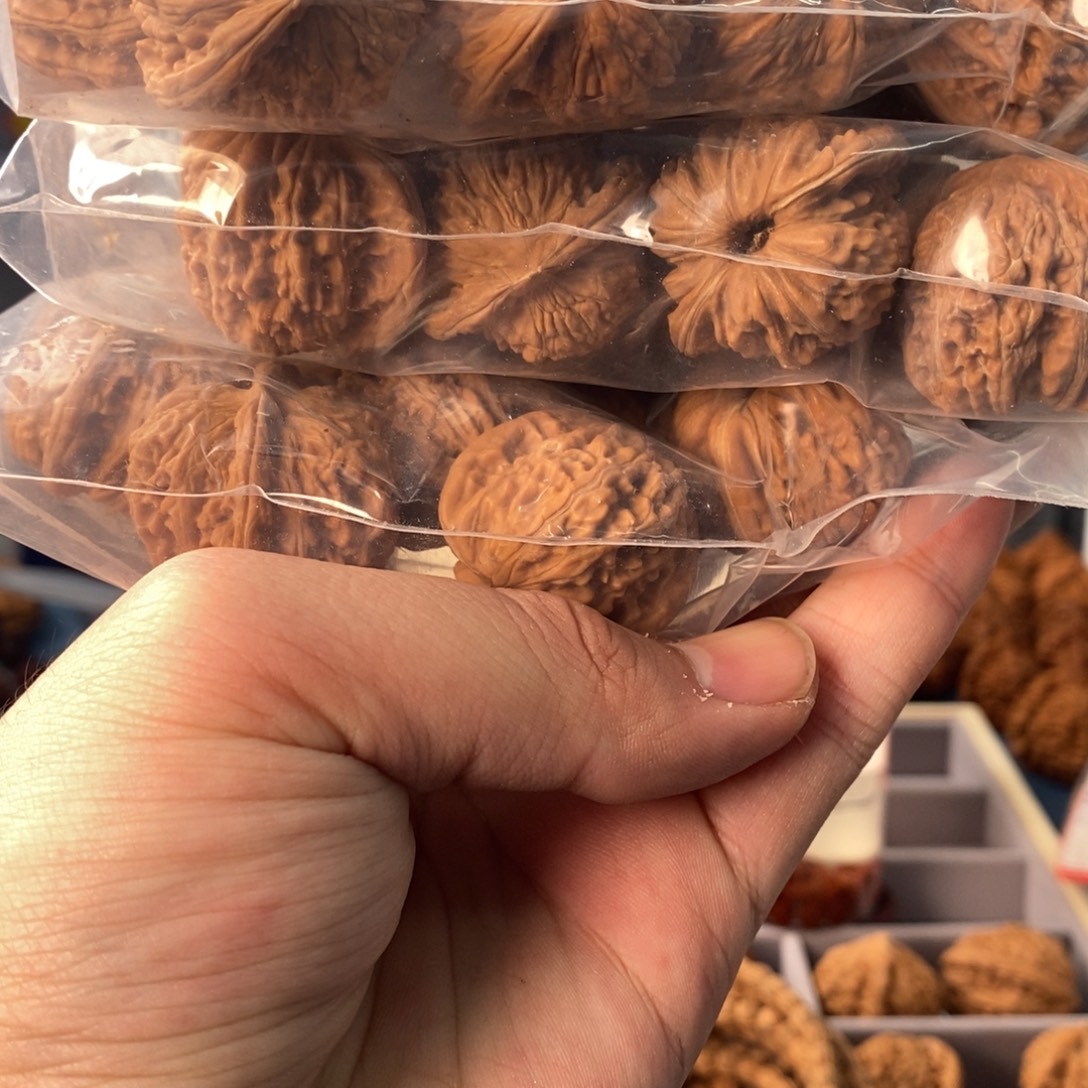 把件文玩核桃四座楼单只33mm