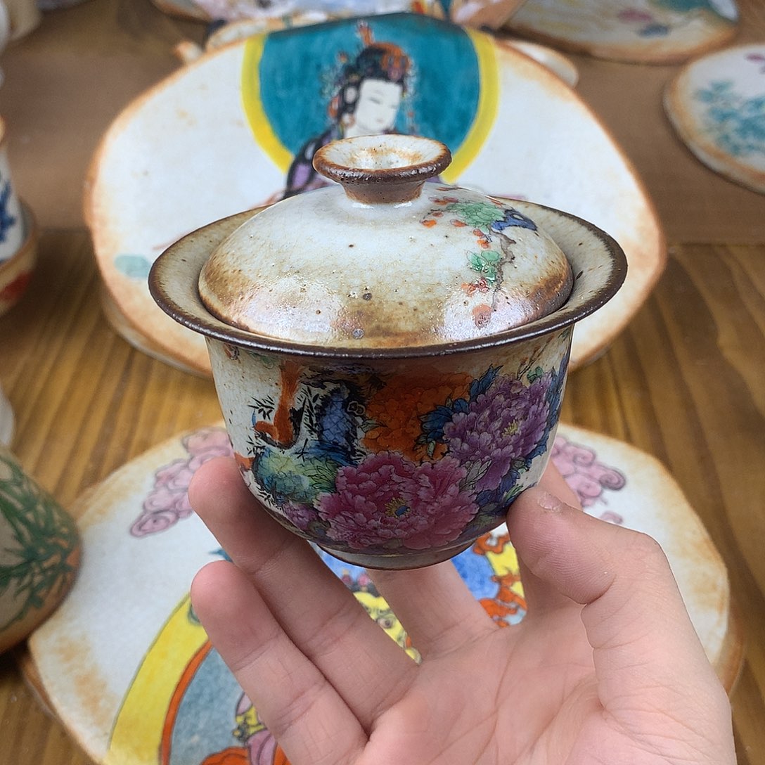 山***歌杯景德镇陶瓷手作