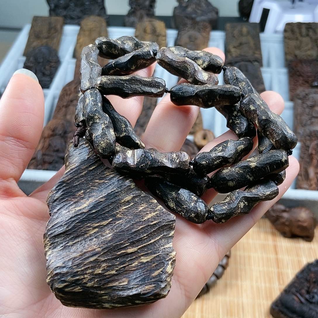 香榧木海南原料项链