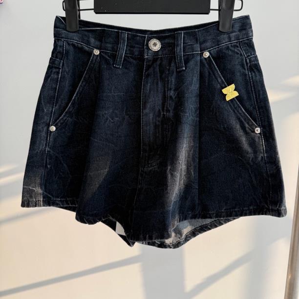 【Ann.G】D301 黑色显瘦阔腿短裤