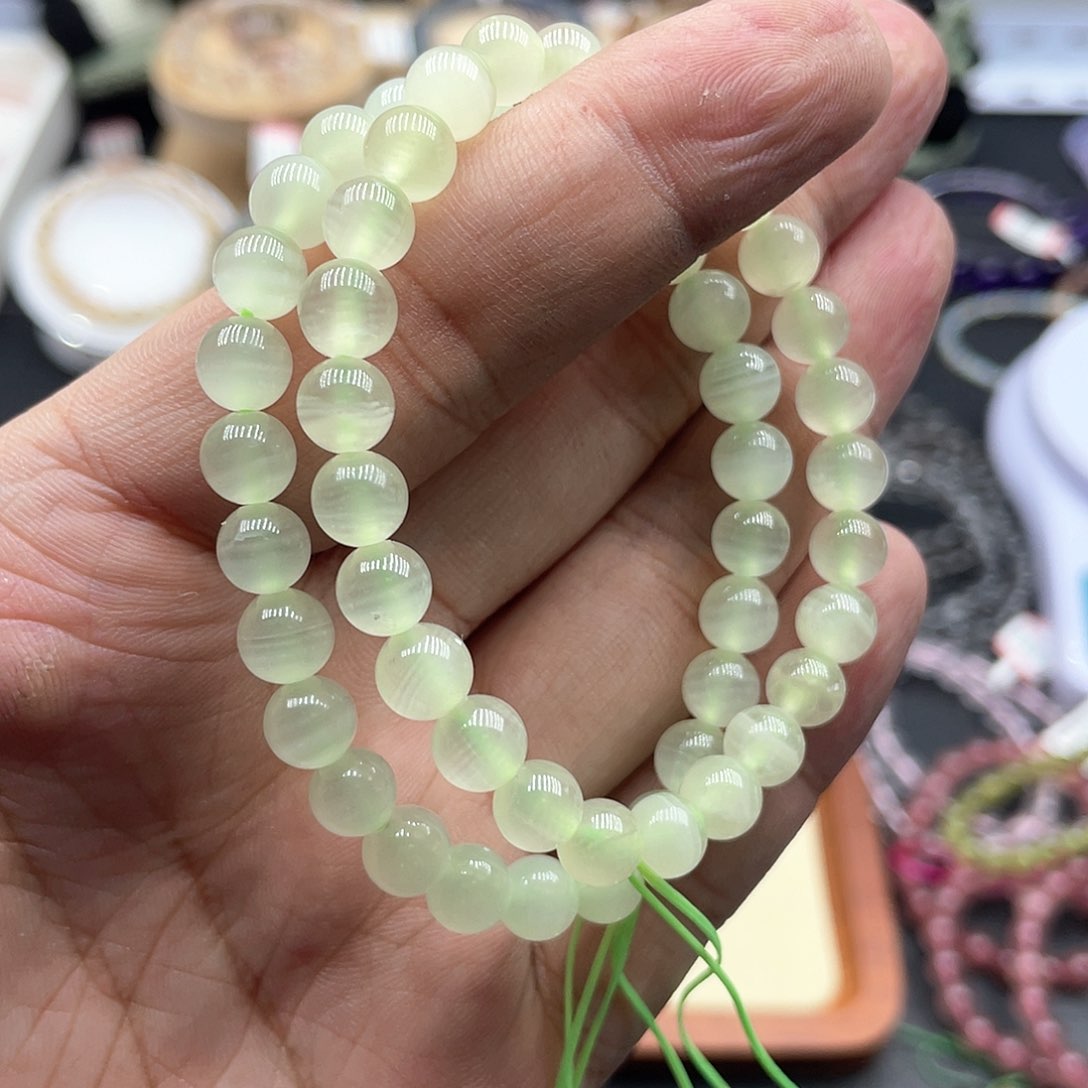 水晶手链未镶嵌绿纹石