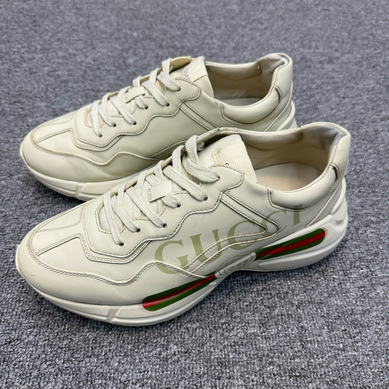 90新 GUCCI/古驰 Gucci古驰腰带老爹鞋 中底轻微刮擦 无盒7码9新 