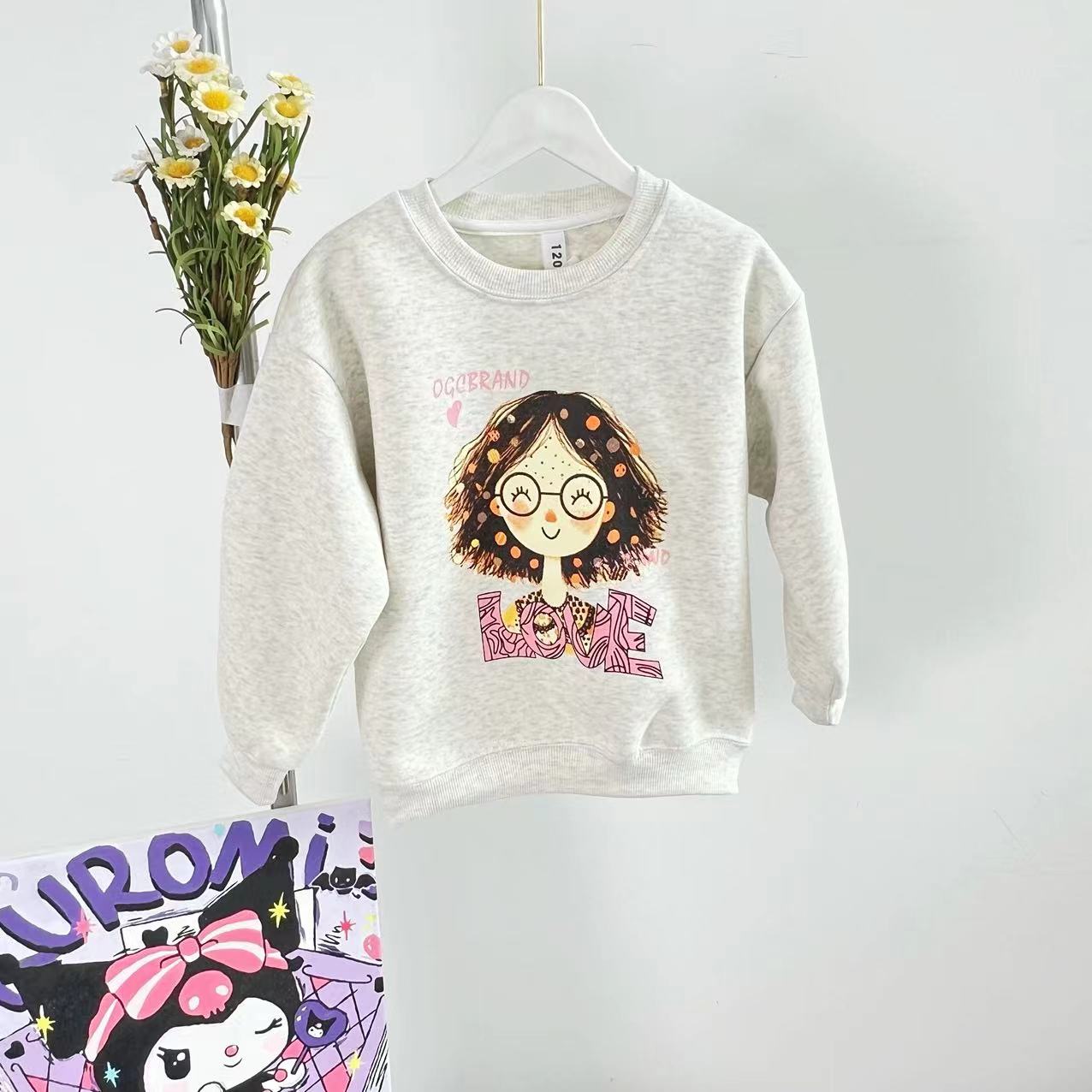 女童2025春秋新款洋气休闲卫衣B2354