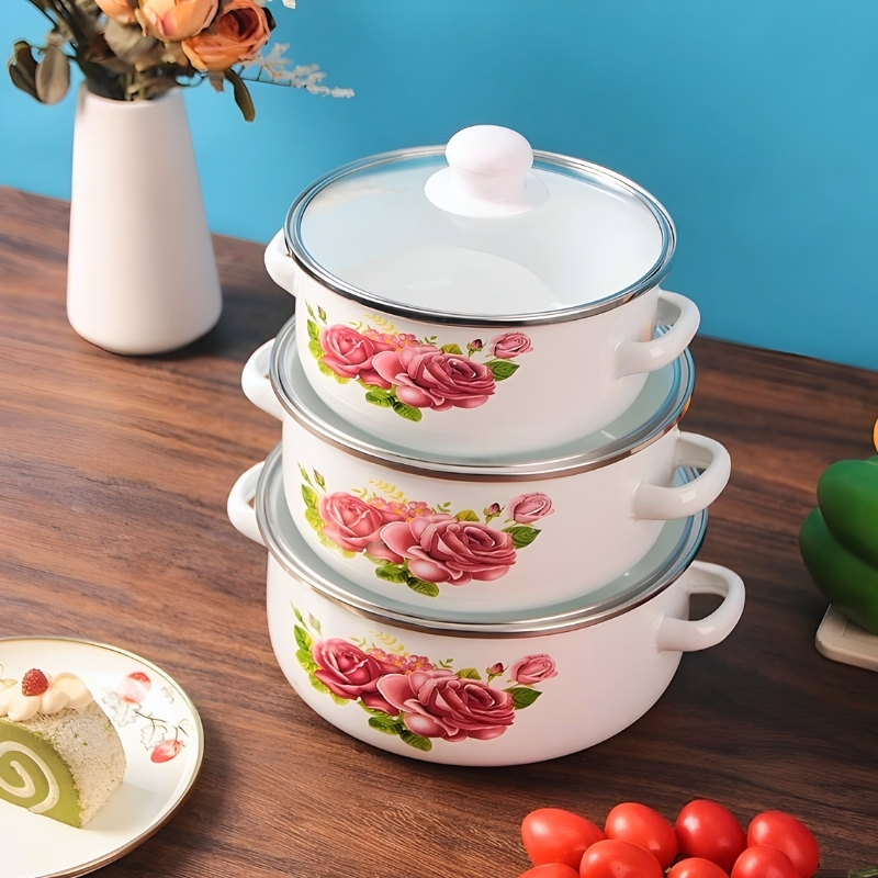 搪瓷汤锅孤品（出口尾单 瑕疵不退不换）清仓便宜卖