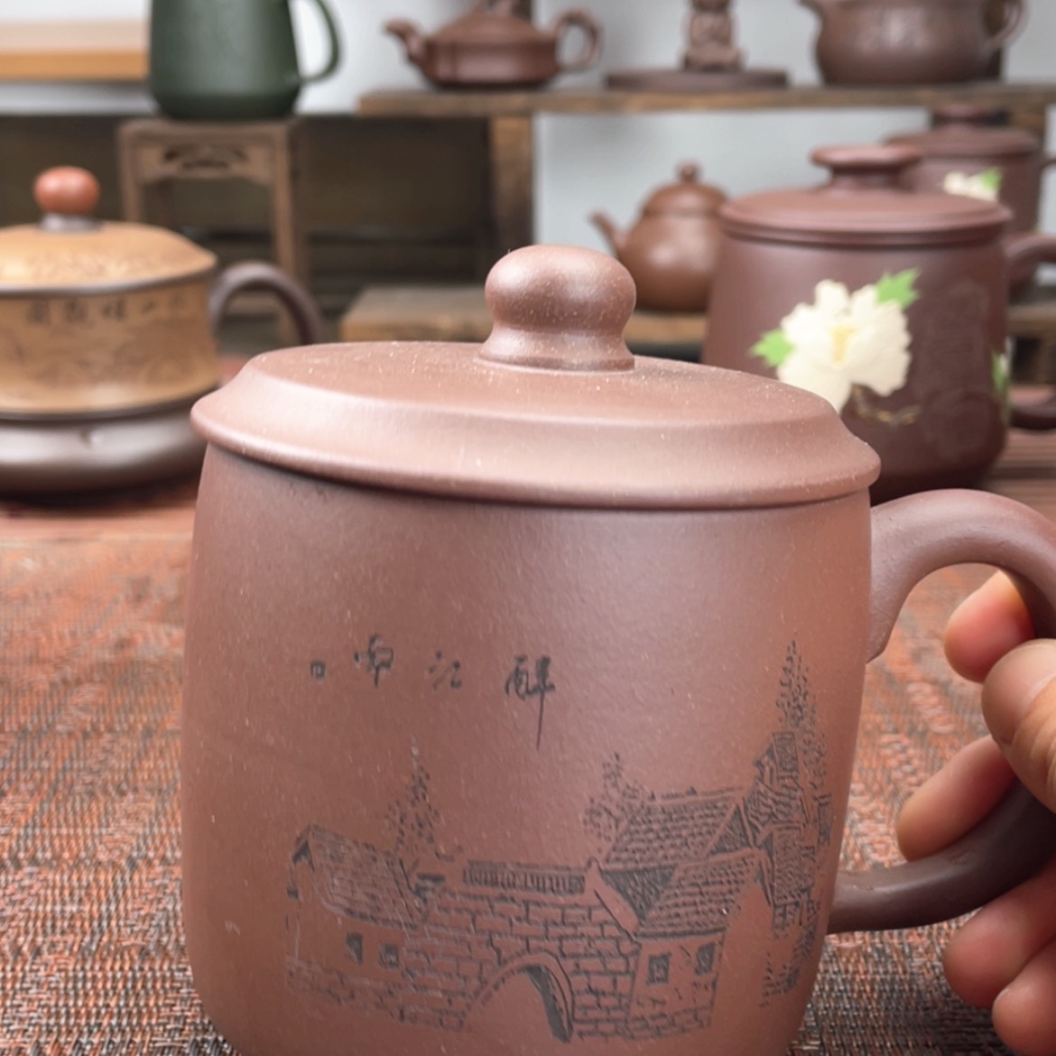 【闪购商品】紫砂茶杯宜兴原矿紫砂盖杯微瑕