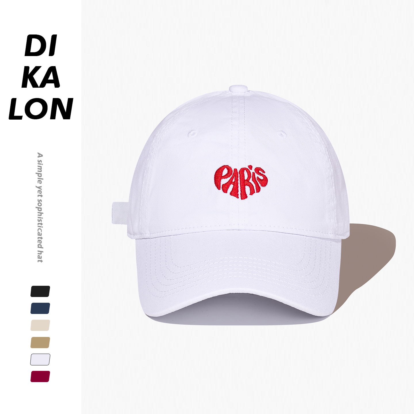 韩系白色帽子女鸭舌帽女款2025新款棒球帽男加大加深大帽檐大头围