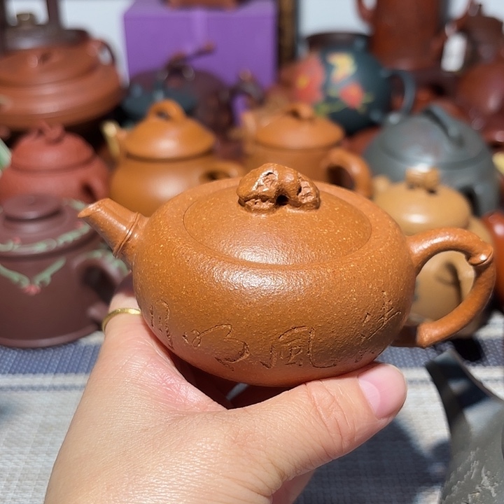 云***弹紫砂茶壶原矿宜兴紫砂