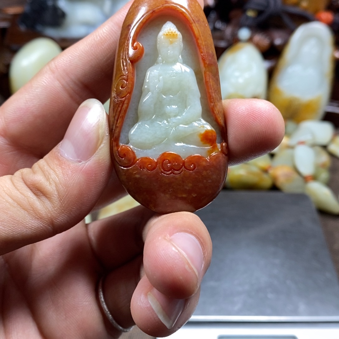 和田玉未镶嵌挂件