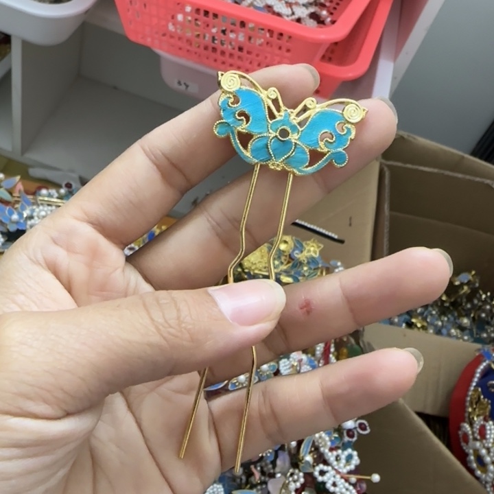 醋酸铁合金鹅毛仿点翠