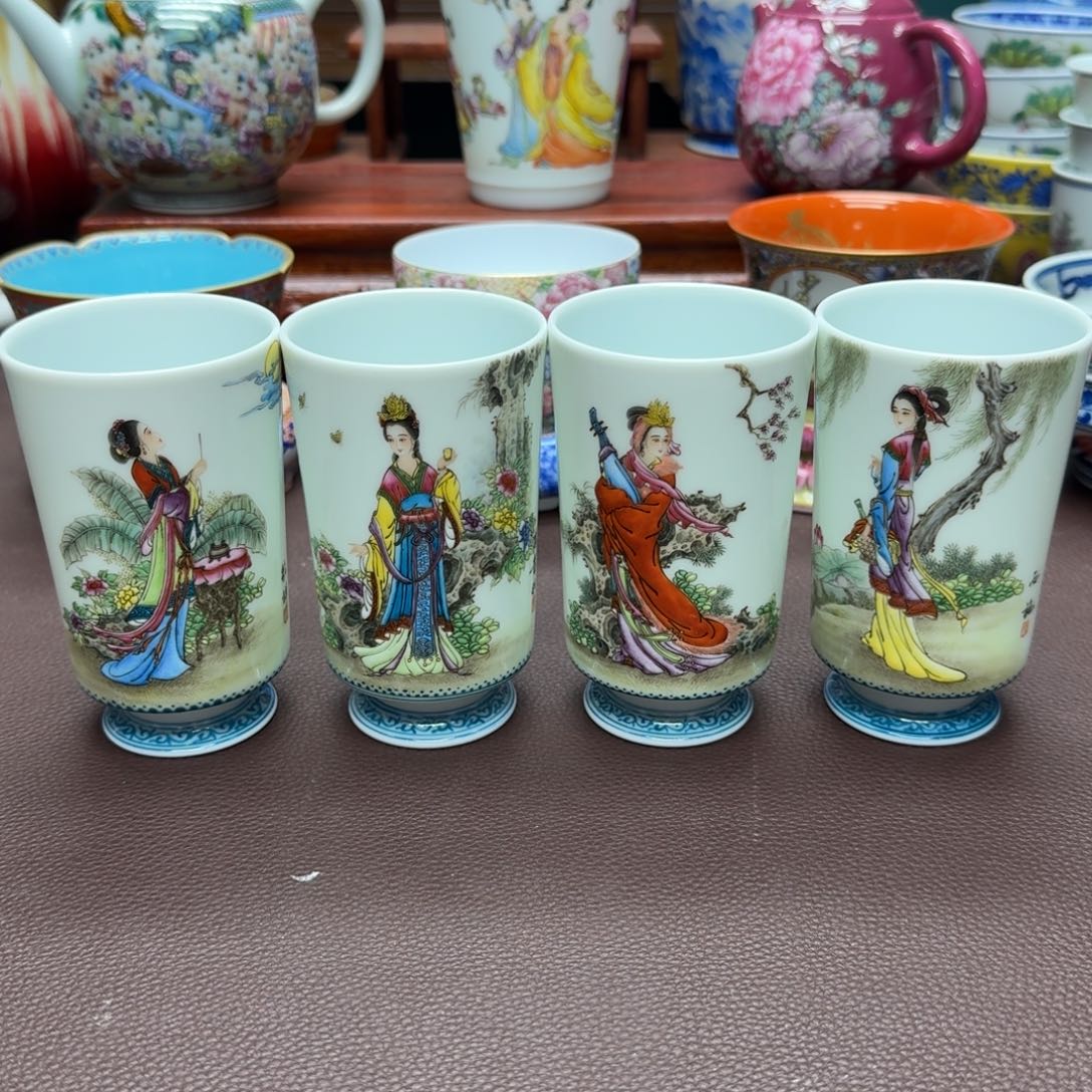 瓷片景德镇仿古手工制作精品展示