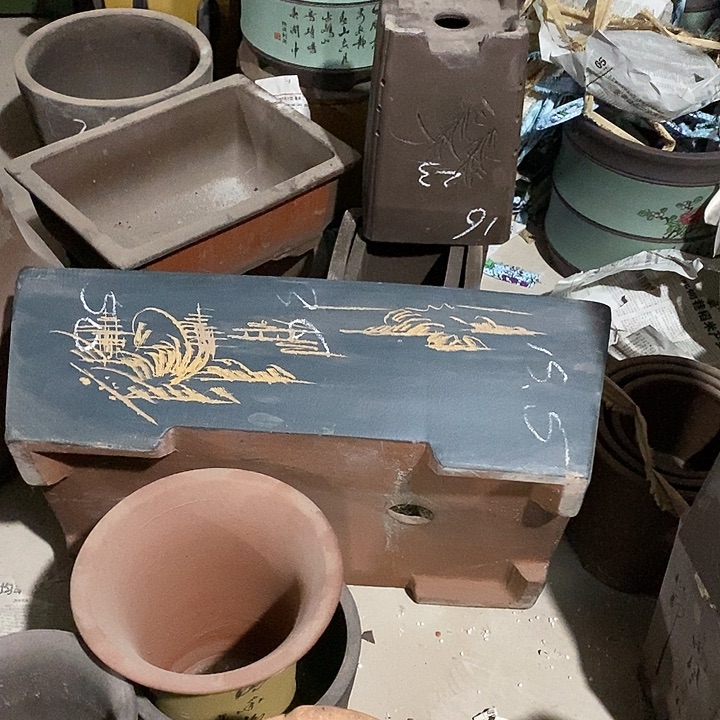 紫砂花盆紫砂花盆