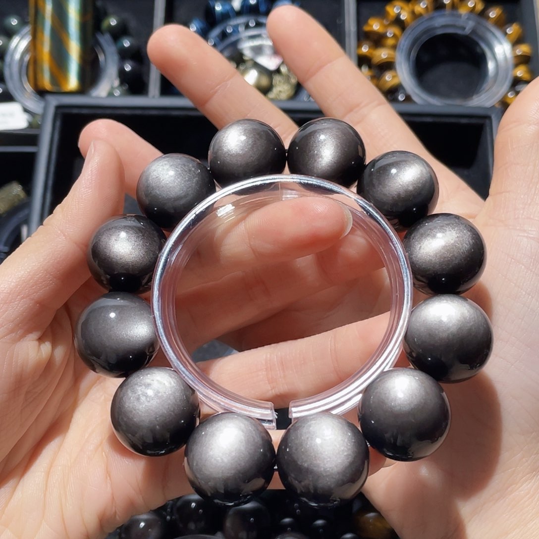 黑曜岩手链未镶嵌