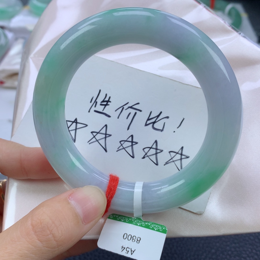 翡翠手镯未镶嵌54.5圆