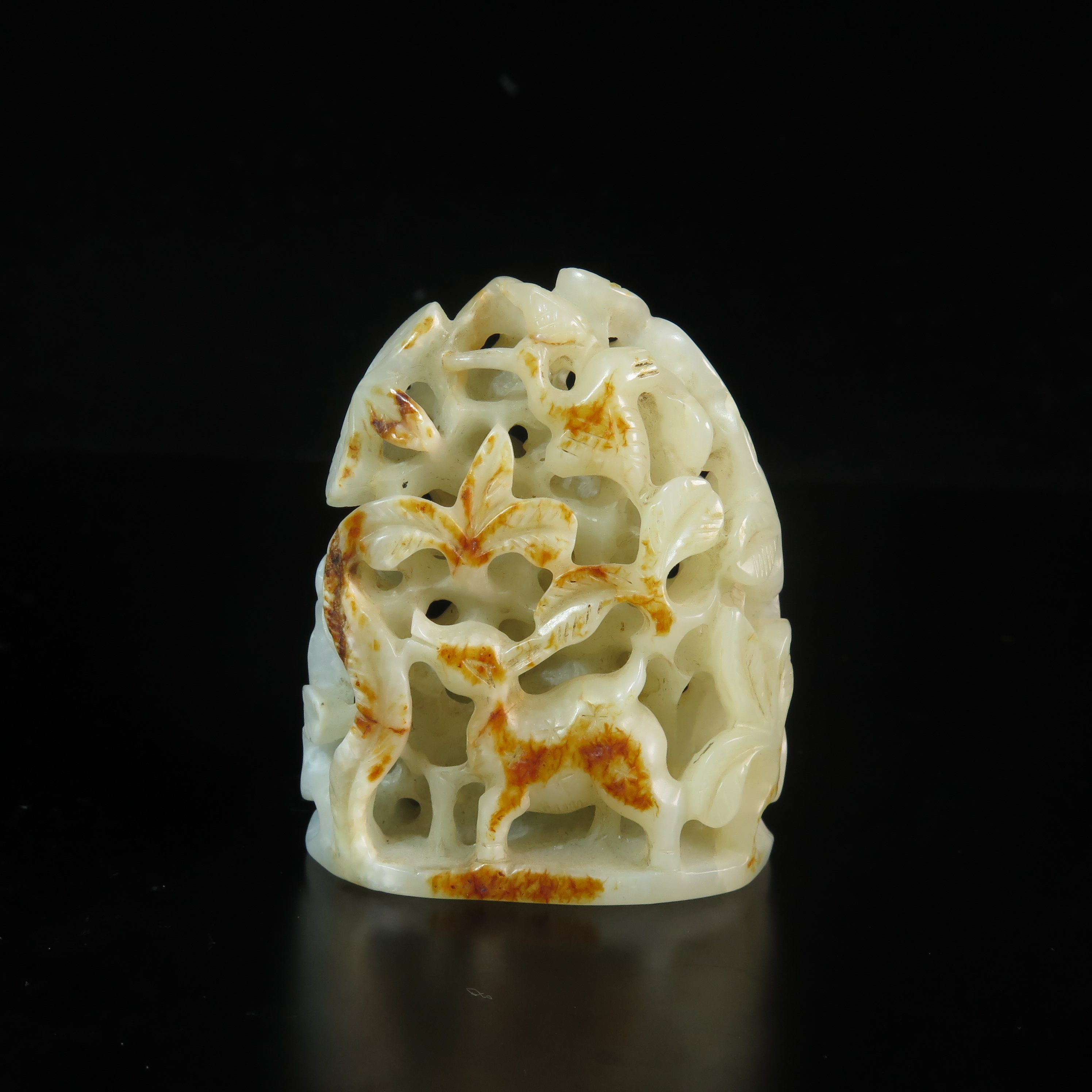 清代玉炉顶/MZ535004/和田玉/民族文物