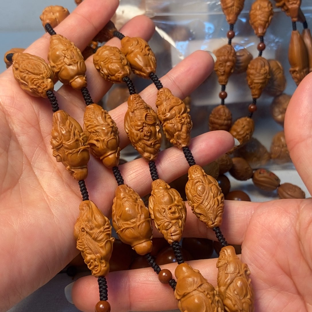 橄榄核手串/手链柳叶骑兽十八罗汉1617