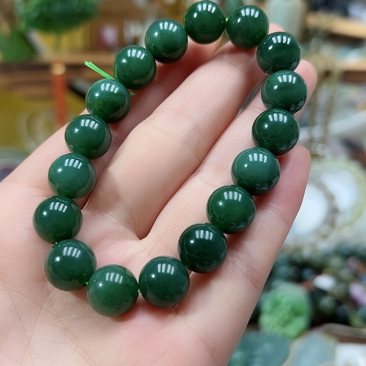 和田玉（碧玉）手链未镶嵌9