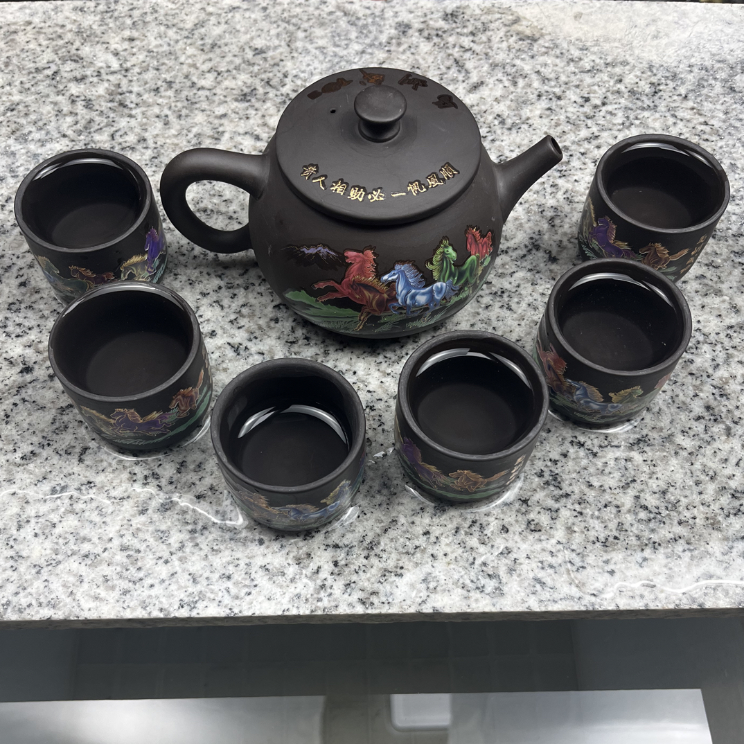 马到成功变色凤鸣一壶六变色杯套装