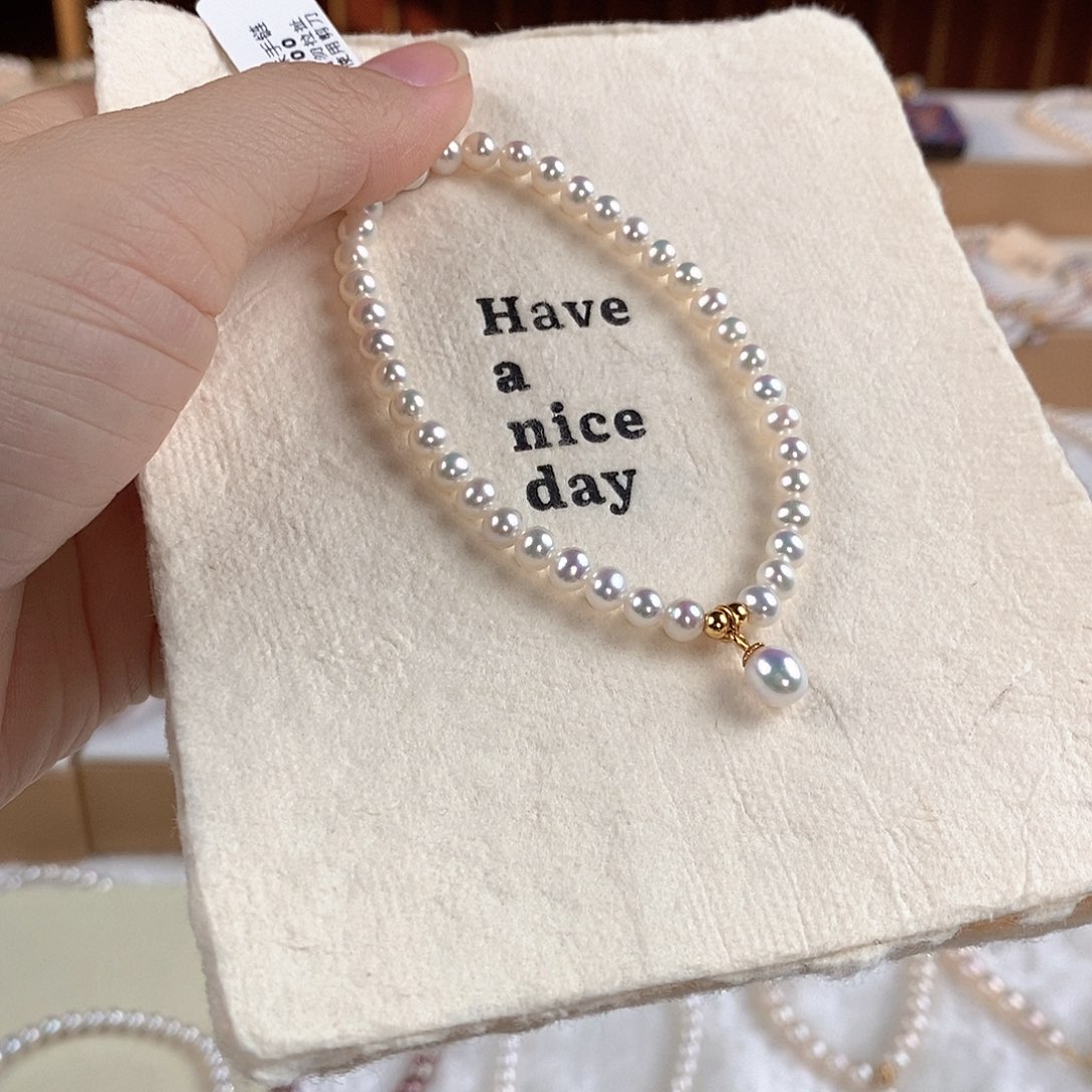 手绳淡水珍珠银S925镶嵌