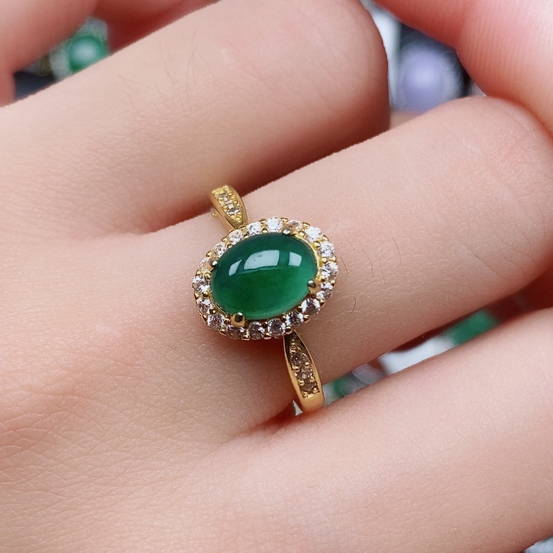 翡翠戒指未镶嵌戒指