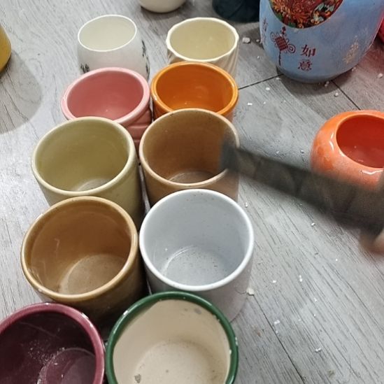 微瑕陶瓷盆12包邮