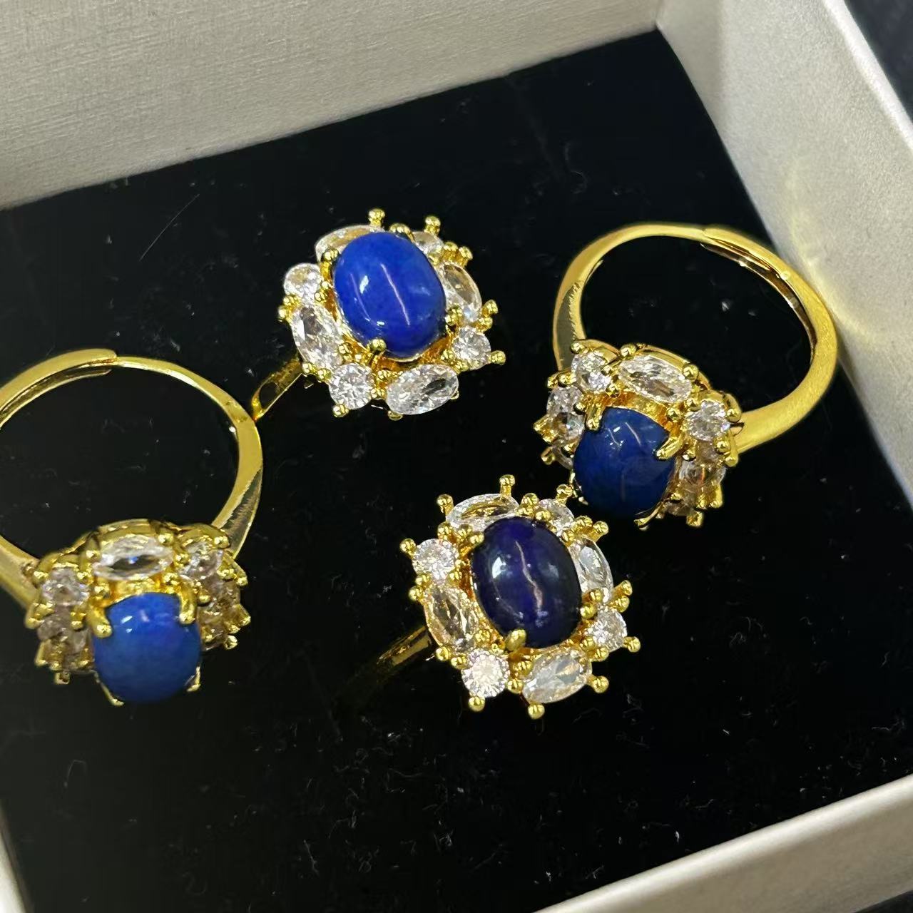 青金石蛋面戒指*（多样性发一件）