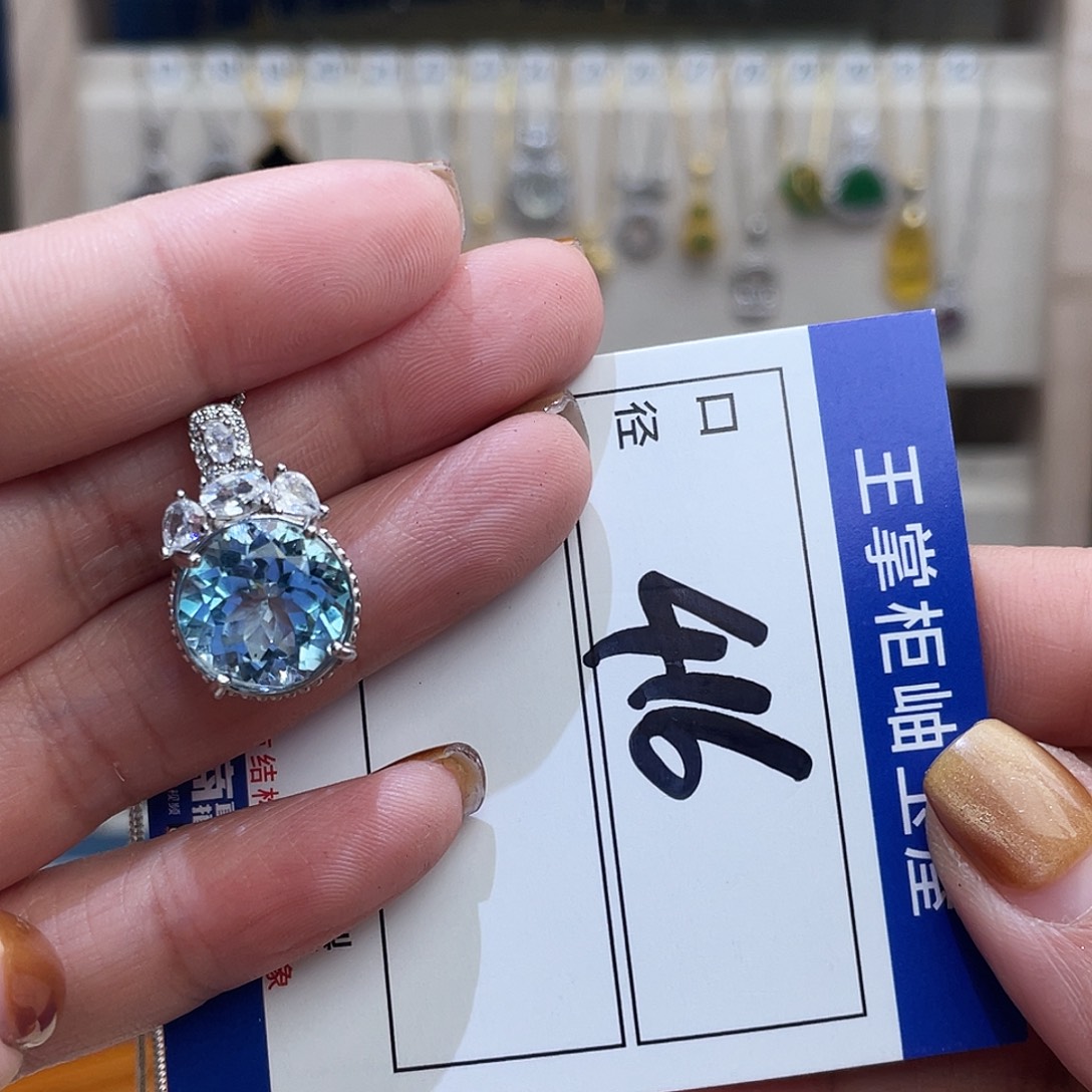 手链托帕石银S925镶嵌