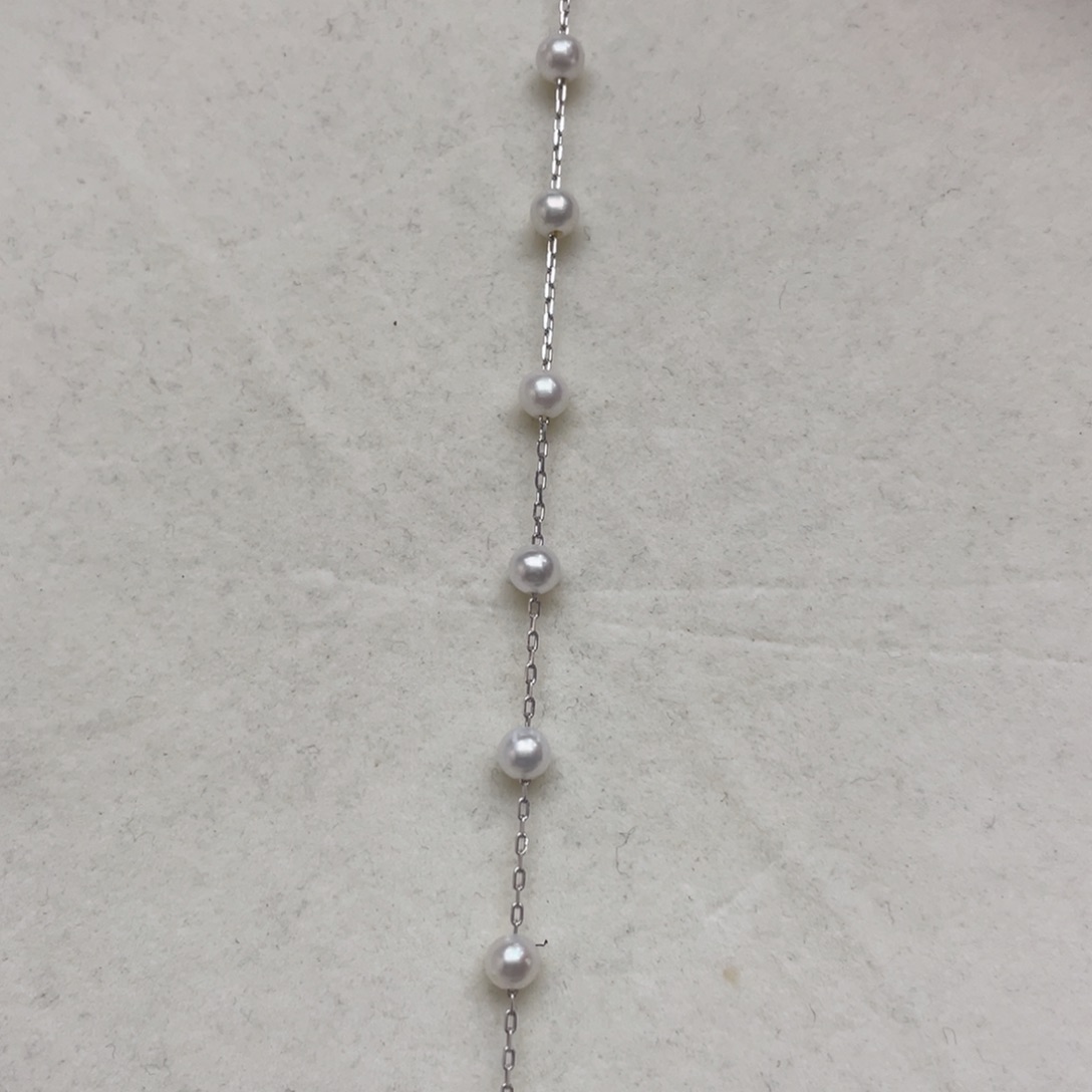 淡水珍珠银S925镶嵌手绳