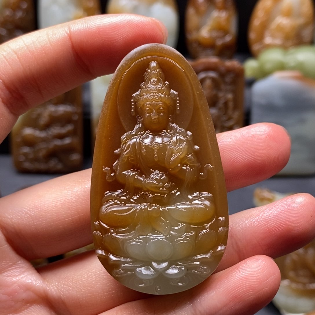 和田玉吊坠(不含链)未镶嵌