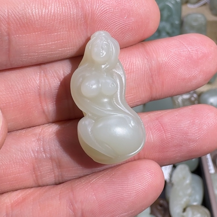 和田玉吊坠(不含链)未镶嵌