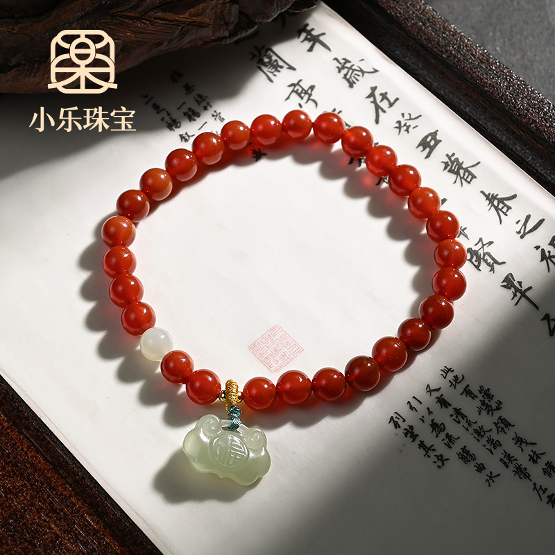 原创设计款红玛瑙单圈手链多样性发一-10944