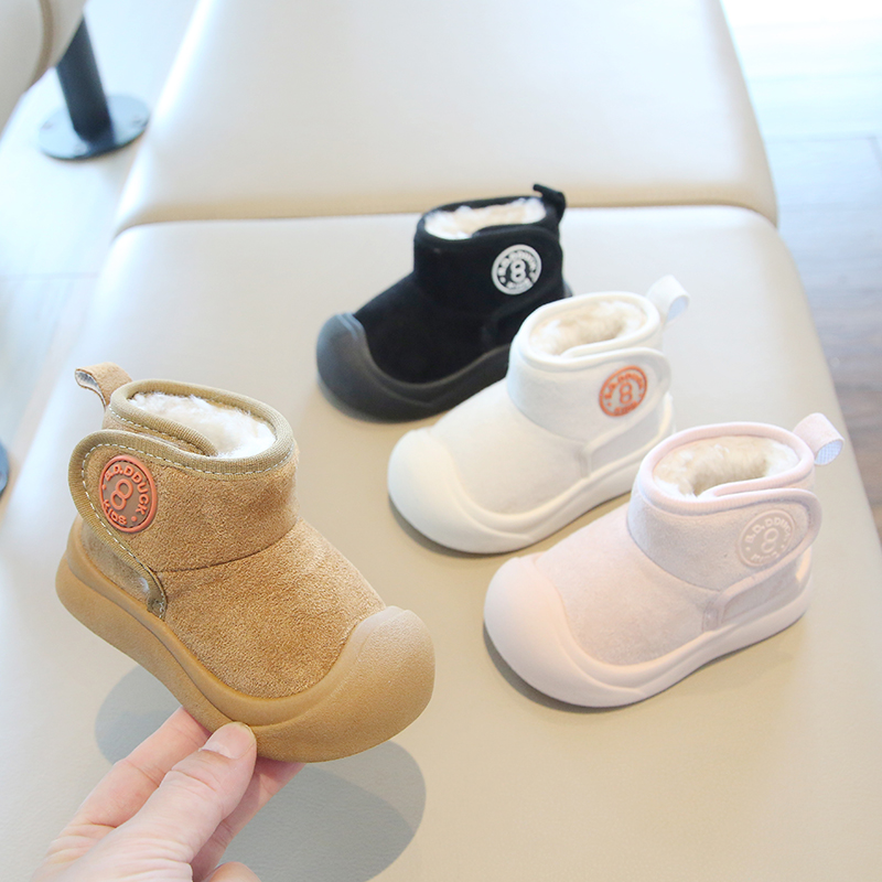 MYDUCK小黄鸭2025冬新款宝宝加绒保暖大棉雪地靴男童女宝宝雪地靴