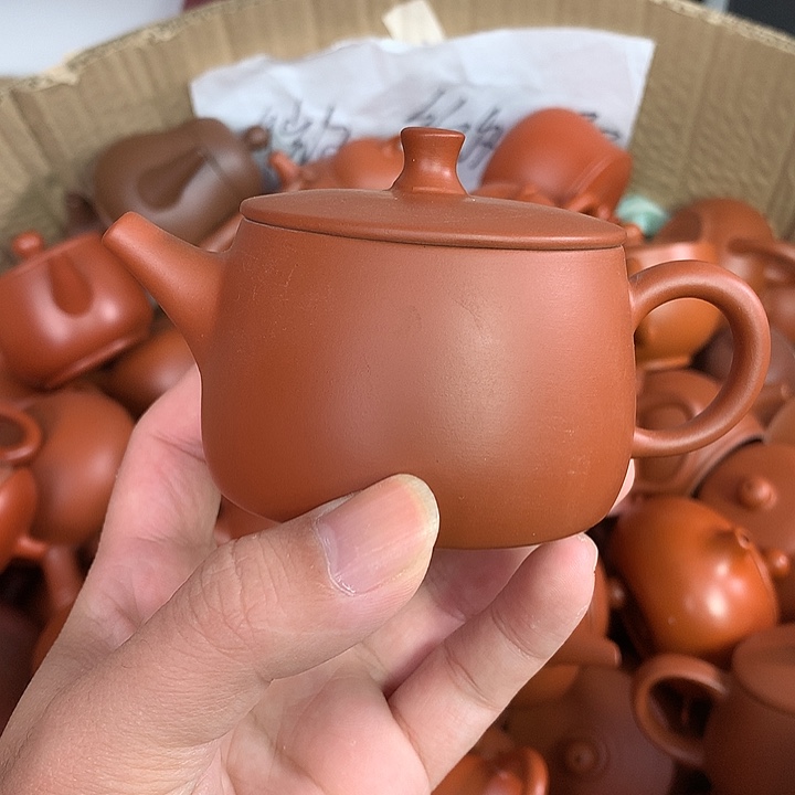 茶壶紫砂原矿朱泥茶具茶壶家用130