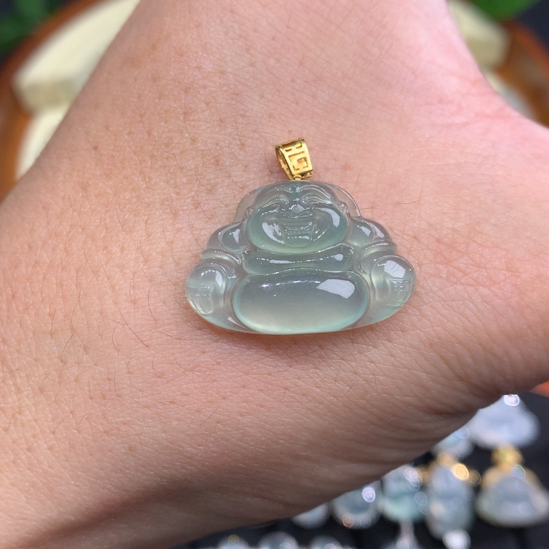 颈饰未镶嵌翡翠佛公