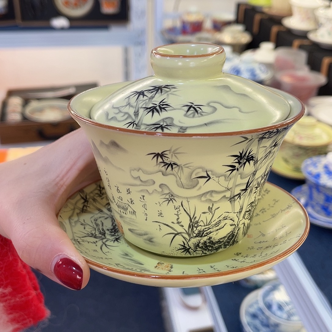 陶景德陶瓷盖碗茶具