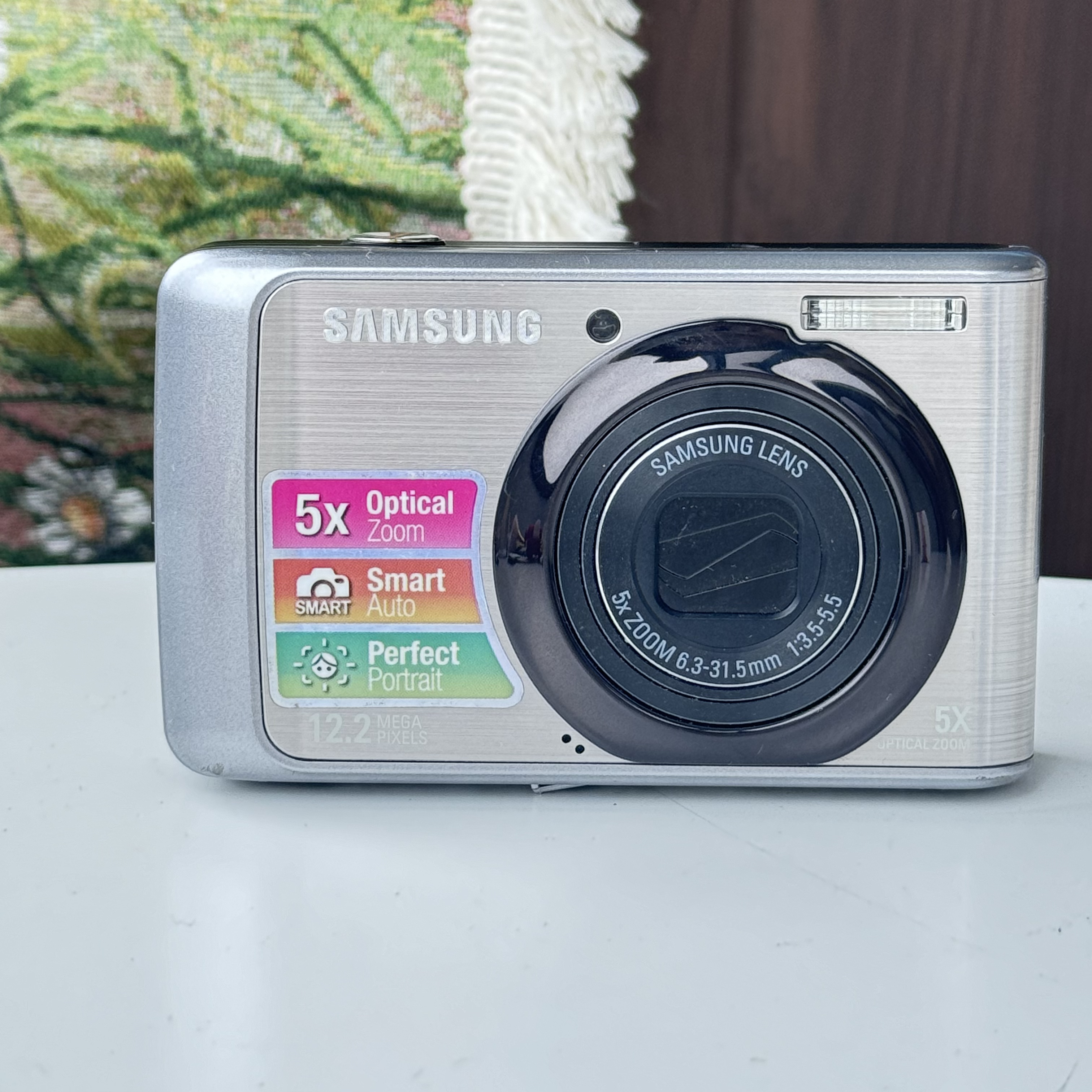 9新 Samsung/三星 pl55银色1220w像素5x光学变焦CCD数码相机