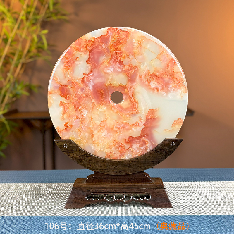 《36公分平安扣106号》中式摆件乔迁开业办公室客厅高档摆设