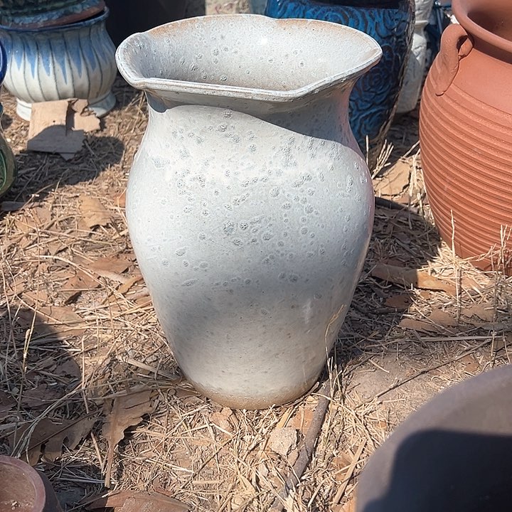 紫砂花盆高度32口20               