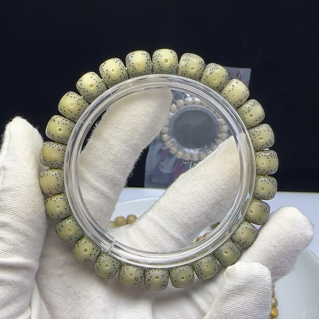 星月菩提手串卡9石玉月朗星稀